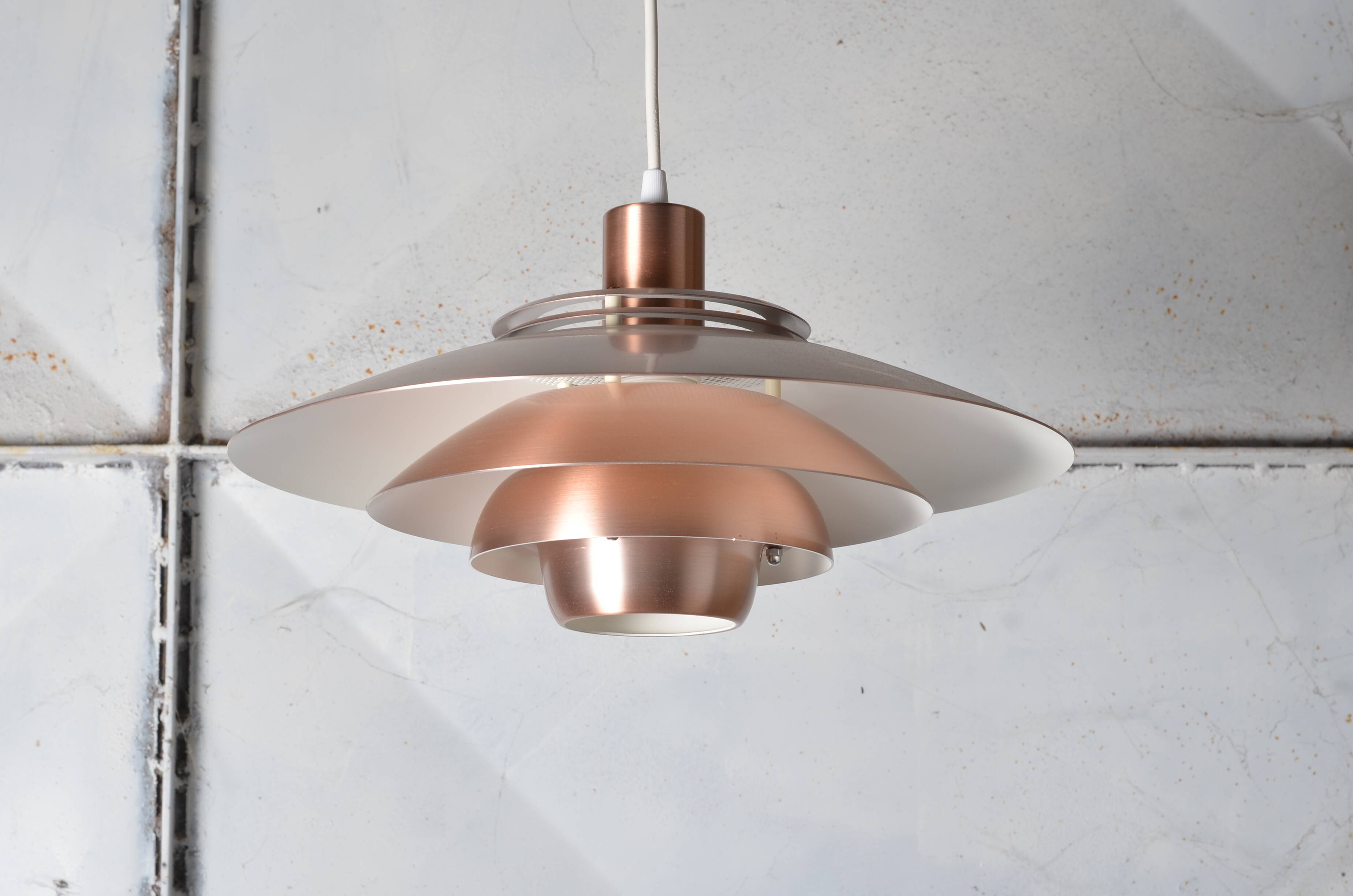 Scandinavian pink copper pendant light