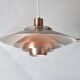 Suspension scandinave cuivre rosé
