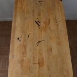 Living room console with sewing machine foot