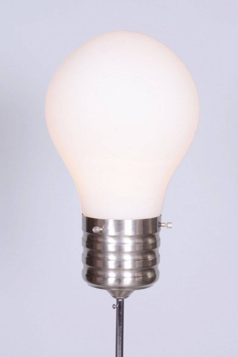 Mid-Century Modern Floor Lamp in Beech and Chrome, 1970s