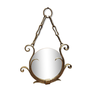 miroir fer forgé massif