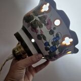 Rustic hand painted pendant light