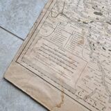 Gravure carte des élections de Tours et ses environs par le seigneur Jaillot, 1711