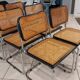 Suite de 6 chaises modèle Cesca B32 par Marcel Breuer vintage 1993