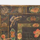 Coffre d’opéra ancien avec fleurs de lotus, Chine, vers 1900
