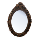 Renaissance oval mirror with bird