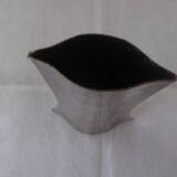 Zanetto silver metal vase 1970s