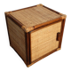 Small vintage rattan cube furniture