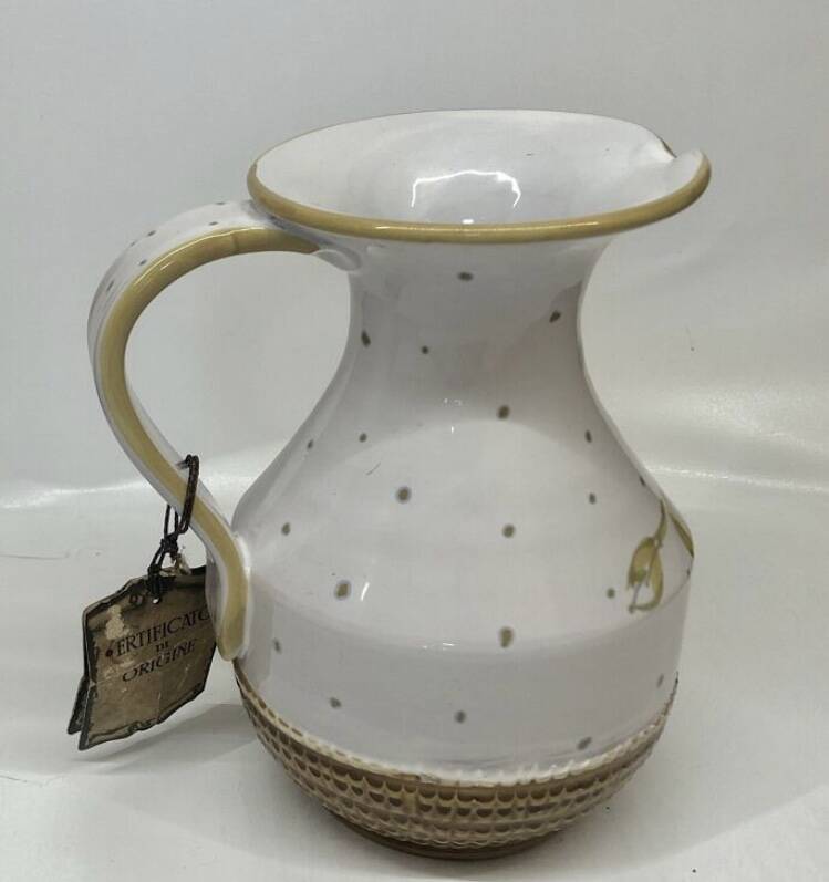 Pitcher decorated with grapes Fratelli Fanciullaci