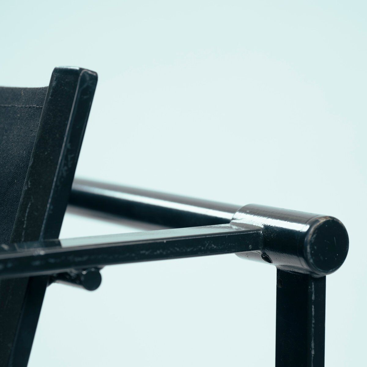 Vintage cubic steel canvas armchair by Radboud van Beekum by Pastoe, 1984