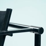 Vintage cubic steel canvas armchair by Radboud van Beekum by Pastoe, 1984