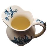 Old Large Toilet Pitcher Saint Amand And Hamage St Anonymous Green Peony