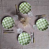 La Redoute x Selency set of 4 green dinner plates