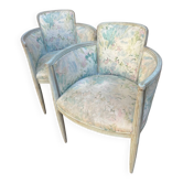 Art Deco armchair pair