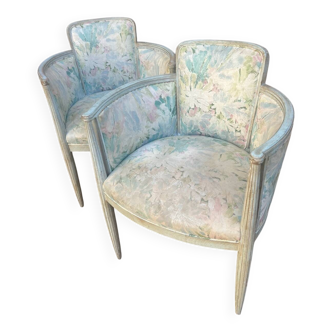 Art Deco armchair pair