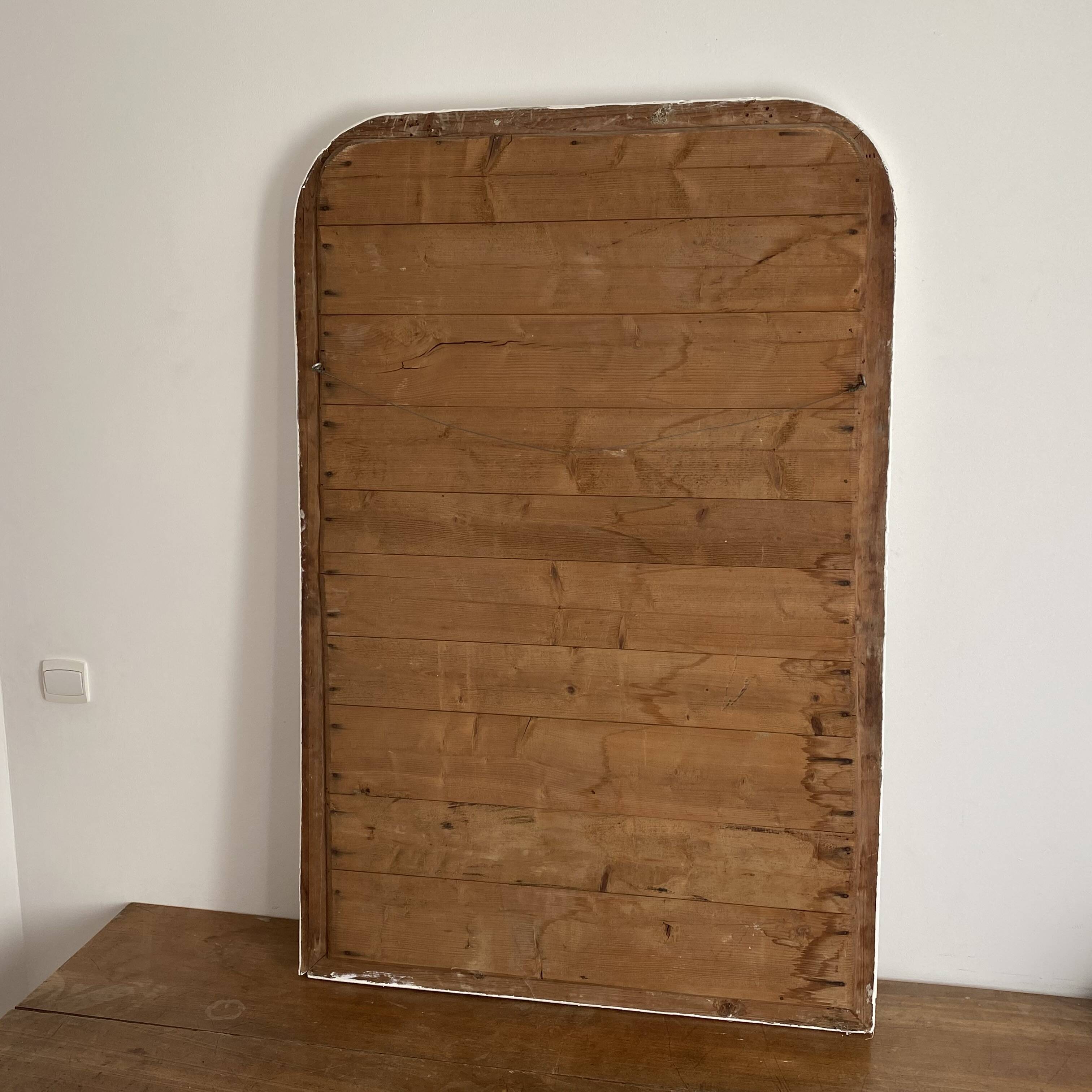 Louis Philippe mirror, late 19th century. White. 135x90.