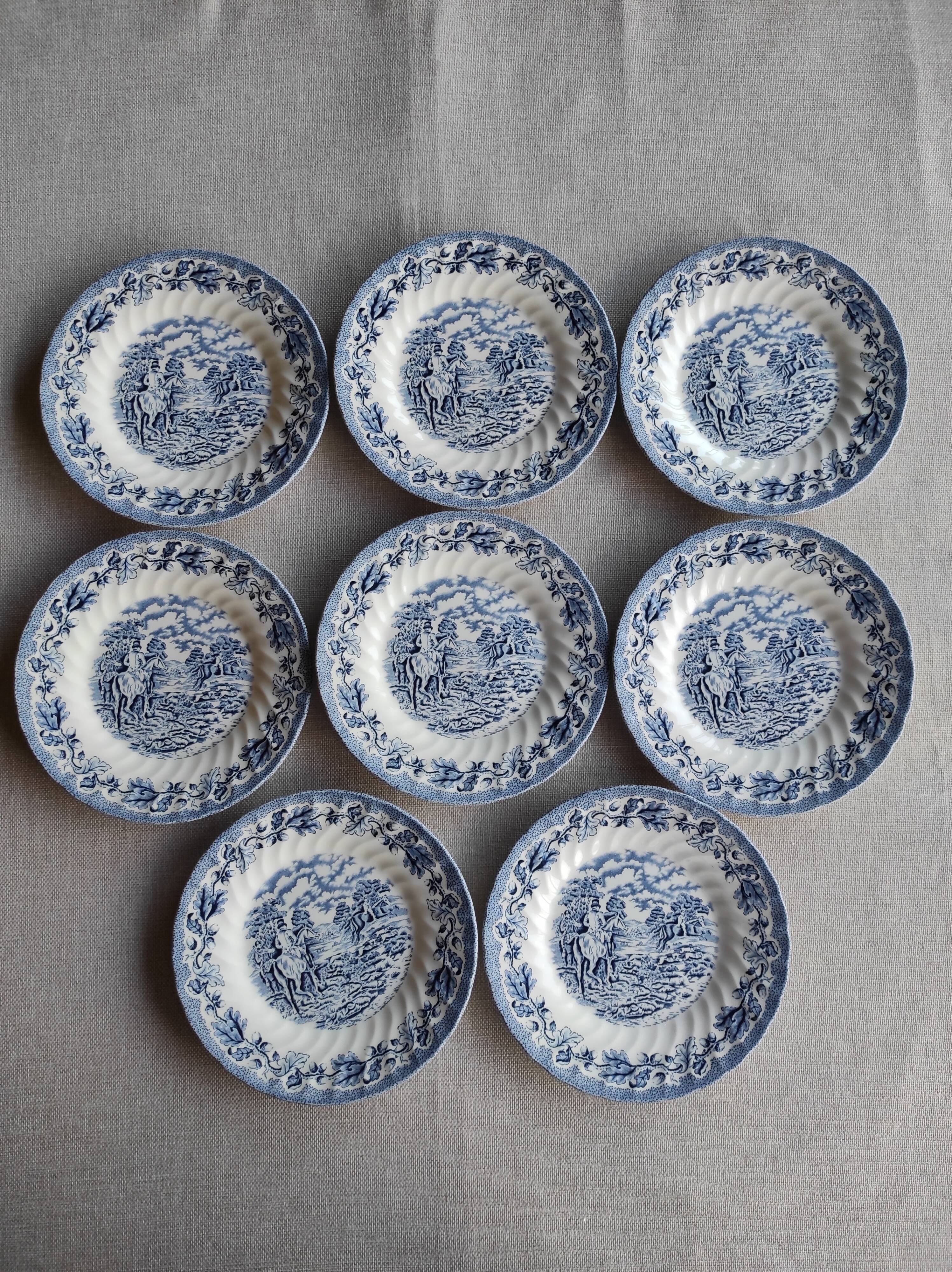 Lot de 8 assiettes à dessert Royal Wessex