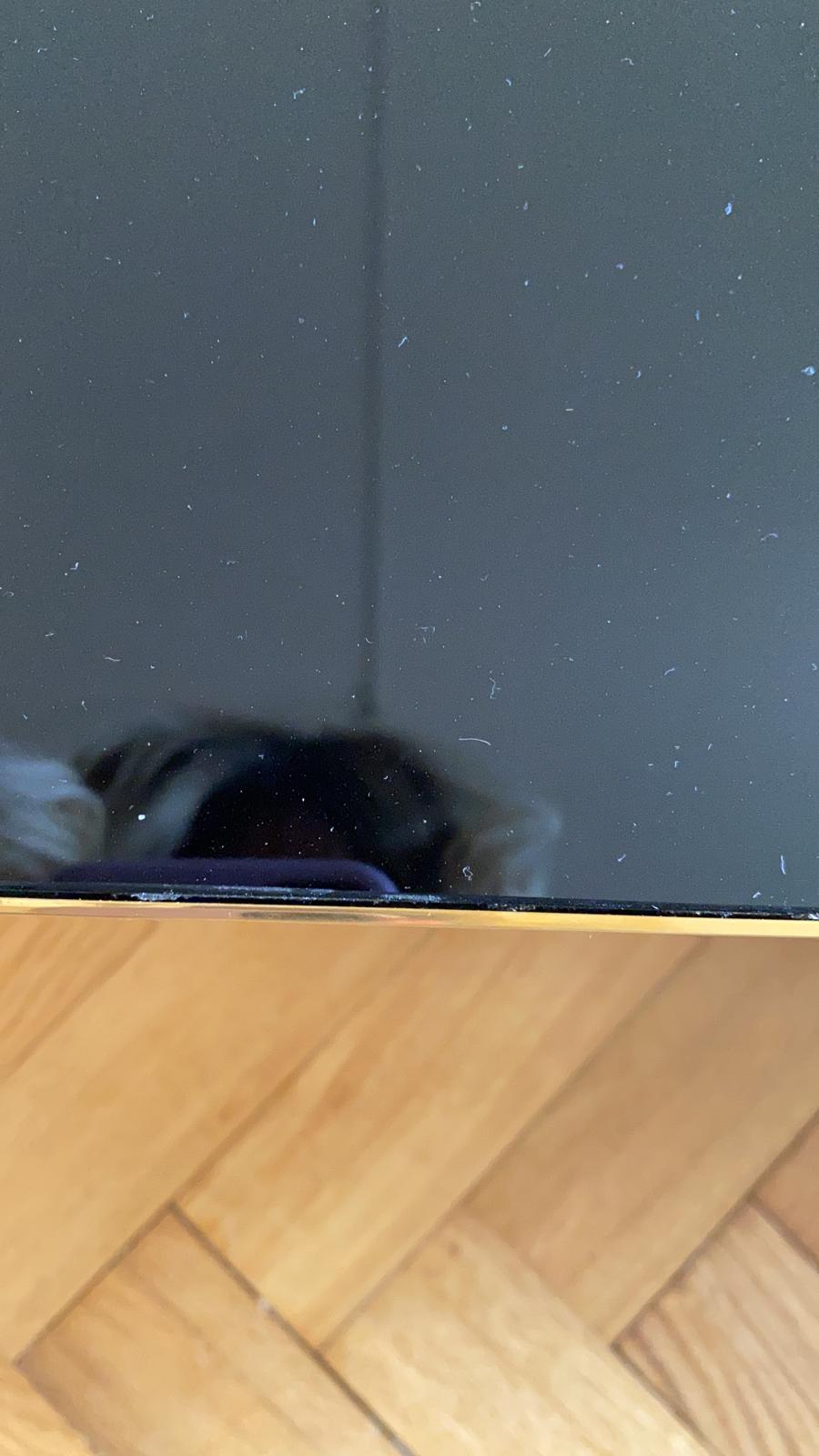 Coffee table praise brass smoked glass Red Edition