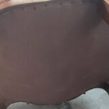 Paire Anciennes Chaises Rocaille Assises Velours /Bois Sculpté