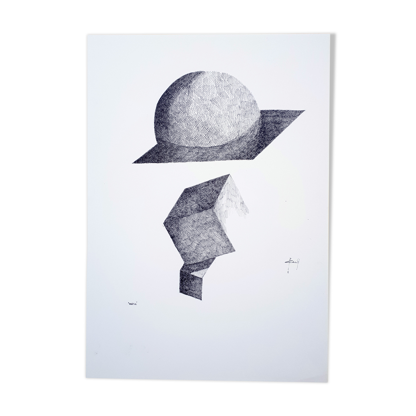 "matrix" Indian ink on paper