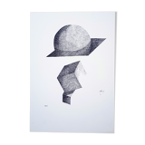 "matrix" Indian ink on paper