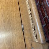 Wood and rattan chest bench