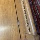 Banc coffre bois et rotin