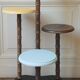 Tripod plant holder 4 levels in solid wood, bamboo style & painted