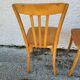 Pair of monobloc bistro chairs
