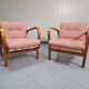 Pair of vintage armchairs by Kropacek and Kozelka, 1944