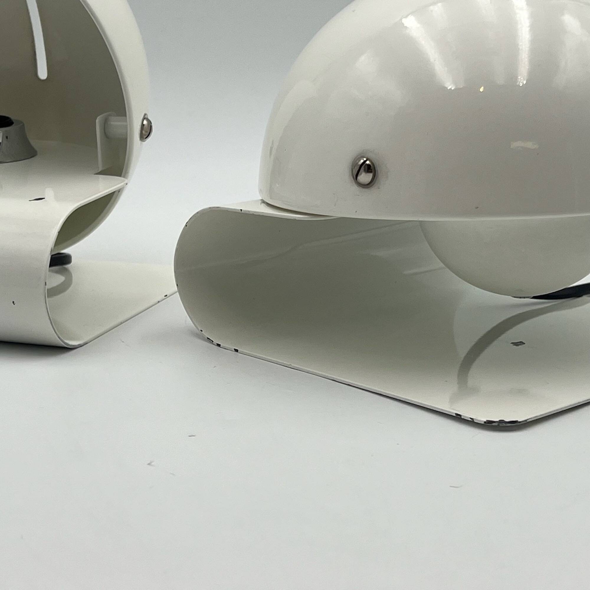 Pair of 'Bugia' Lamps by Giuseppe Cormio iGuzzini - Adjustable Space Age Italian Lights 1970s