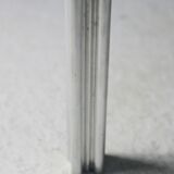 International Furniture. Steel coffee table and smoked glass. Circa 1970