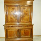 Buffet two bodies Louis Philippe walnut