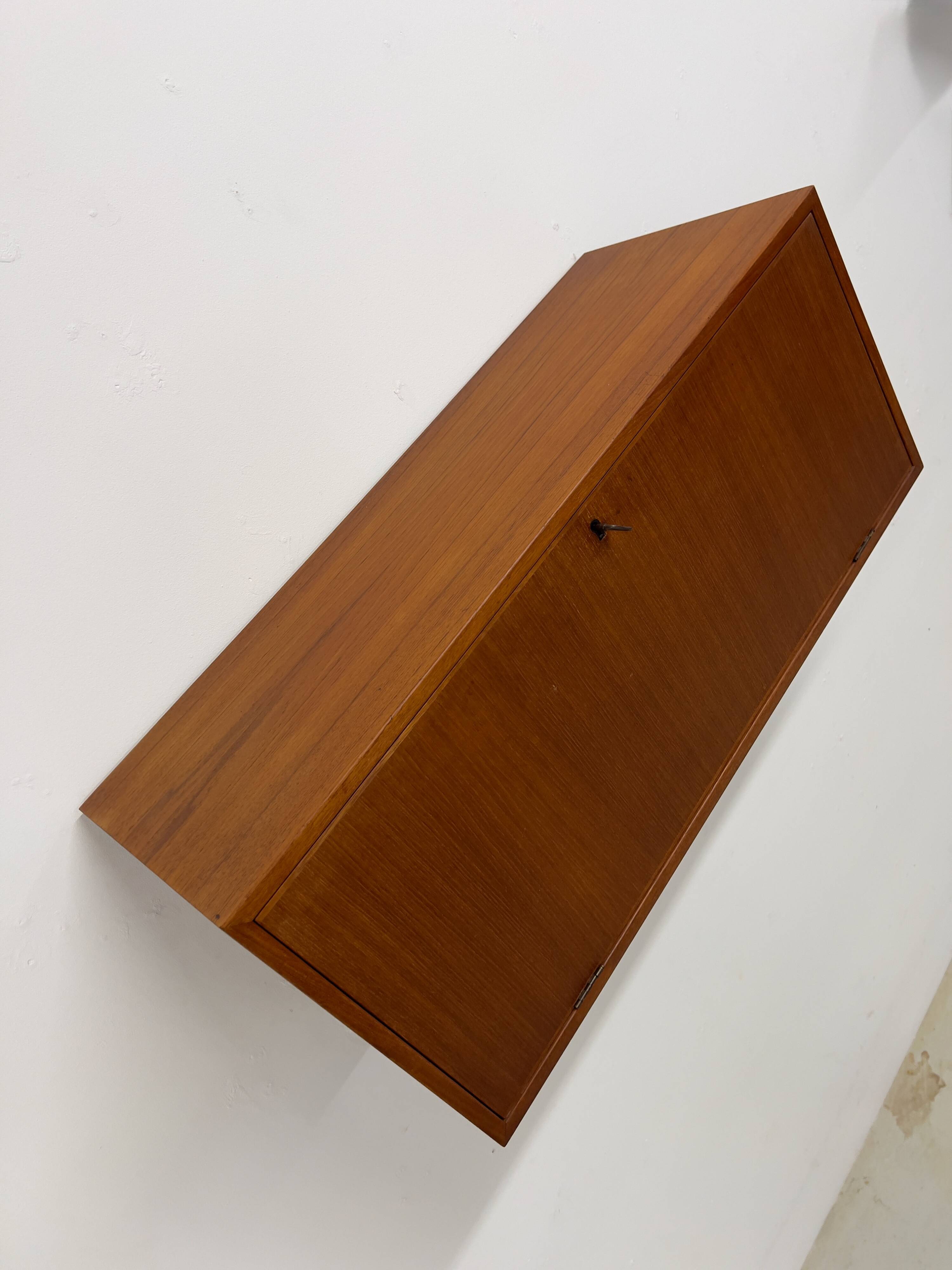 Teak Bar Cabinet By Kai Kristiansen For Feldballes, 1960s