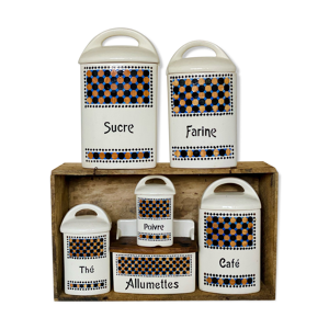 Série de 6 pots à épices