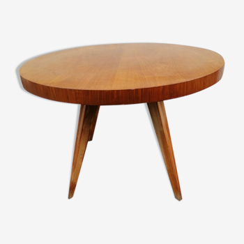 Round coffee table, beech, 1950