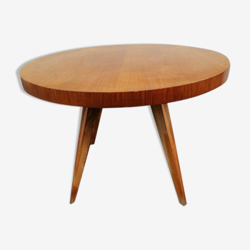 Table basse ronde, hêtre, 1950