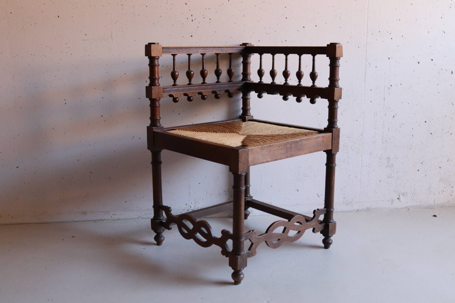 Vintage fireplace corner chair