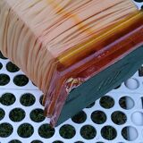 Jannalights design lamp from the 70s in orange resin