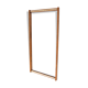 Scandinavian rosewood mirror, Fröseke, Sweden, 1960 - 117x57cm