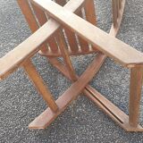 4 teak garden chairs