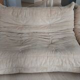 TOGO Banquette' 2 places velours ras beige Ligne Roset 1980