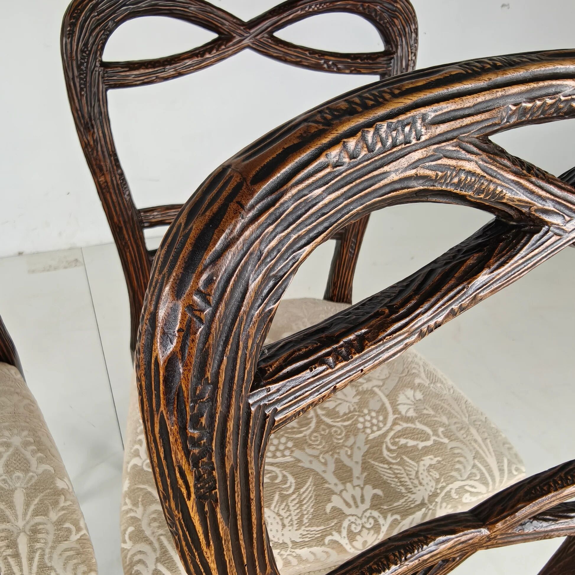 Set of four Black Forest dining chairs by Horrix