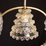 Elegant Art Decò Barovier and Toso Chandelier, 1940s