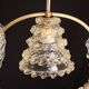 Elegant Art Decò Barovier and Toso Chandelier, 1940s
