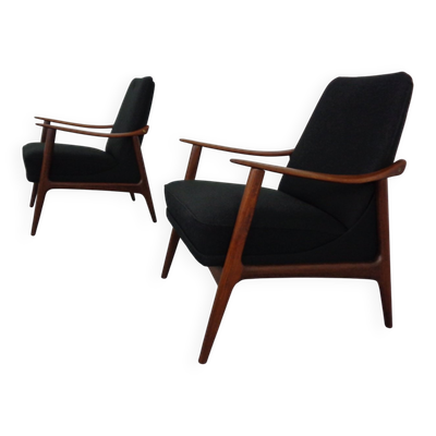 Danish Filigree Teak Lounge Chair, 1960s