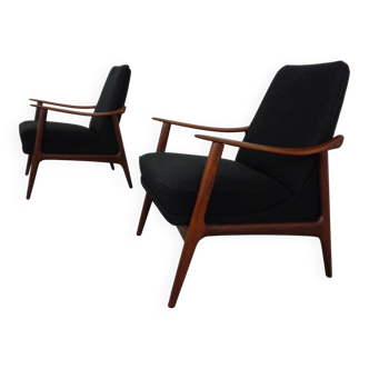 Danish Filigree Teak Lounge Chair, 1960s