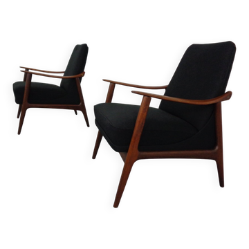 Danish Filigree Teak Lounge Chair, 1960s