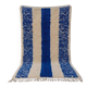 Authentic traditional blue natural wool rug 2.5/3.5 m