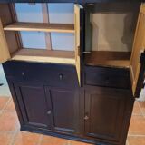 Black patinated high sideboard